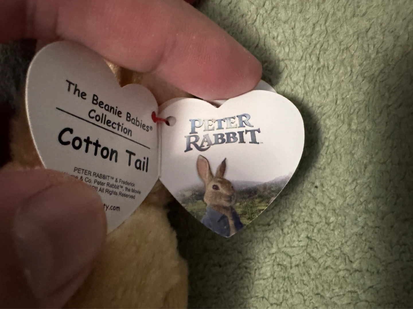 Beanie Babies Peter Rabbit Cotton Tail Plush Toy - photo 3