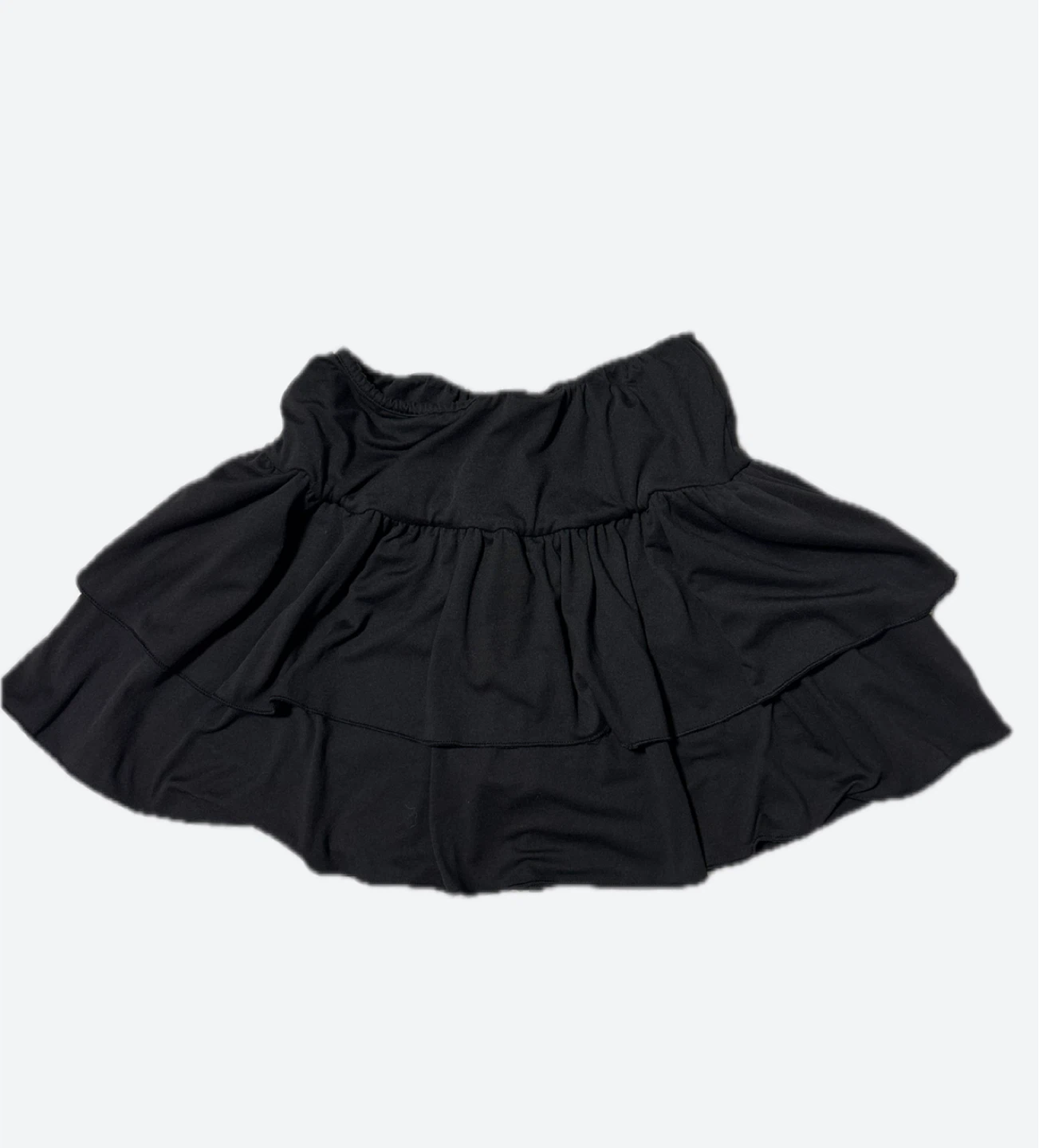 🖤🩶Black Tiered Ruffle Skirt