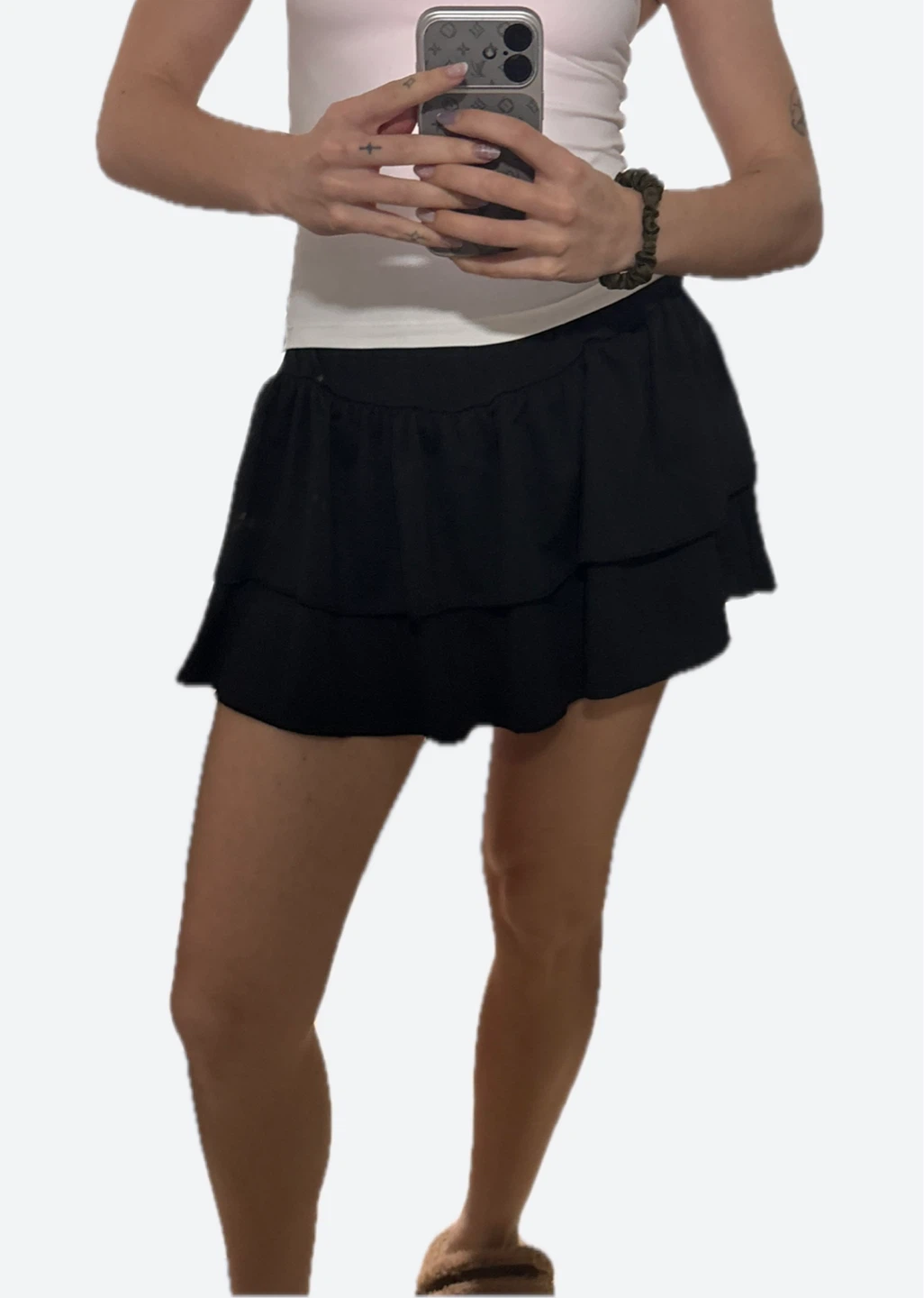 🖤🩶Black Tiered Ruffle Skirt - photo 3