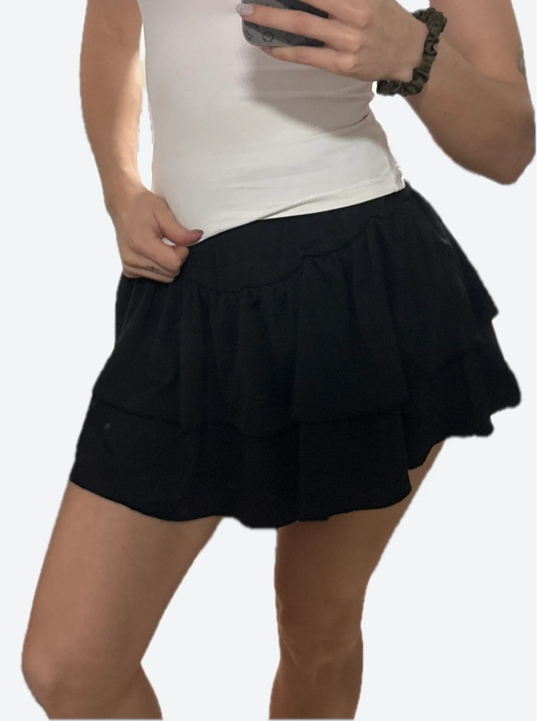 🖤🩶Black Tiered Ruffle Skirt - photo 4