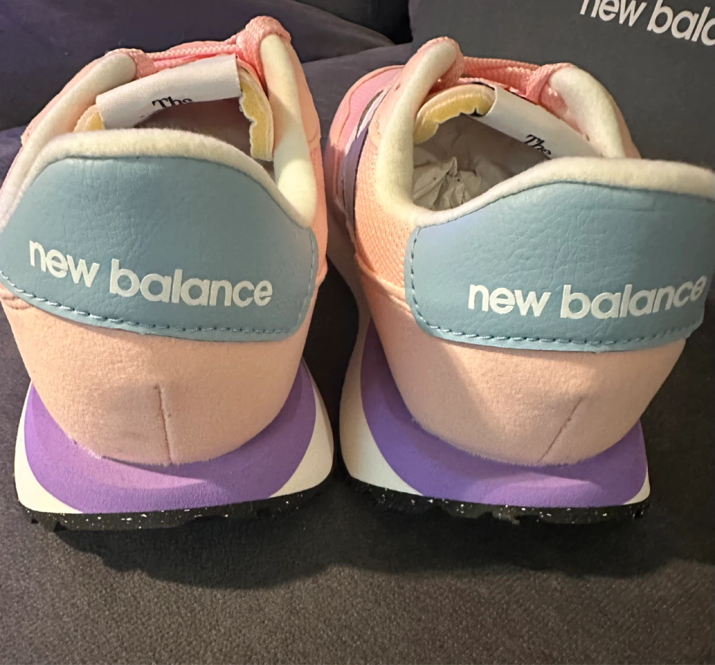 New Balance 237 Kids Shoes - Pink Purple - Size 5 Youth - photo 4