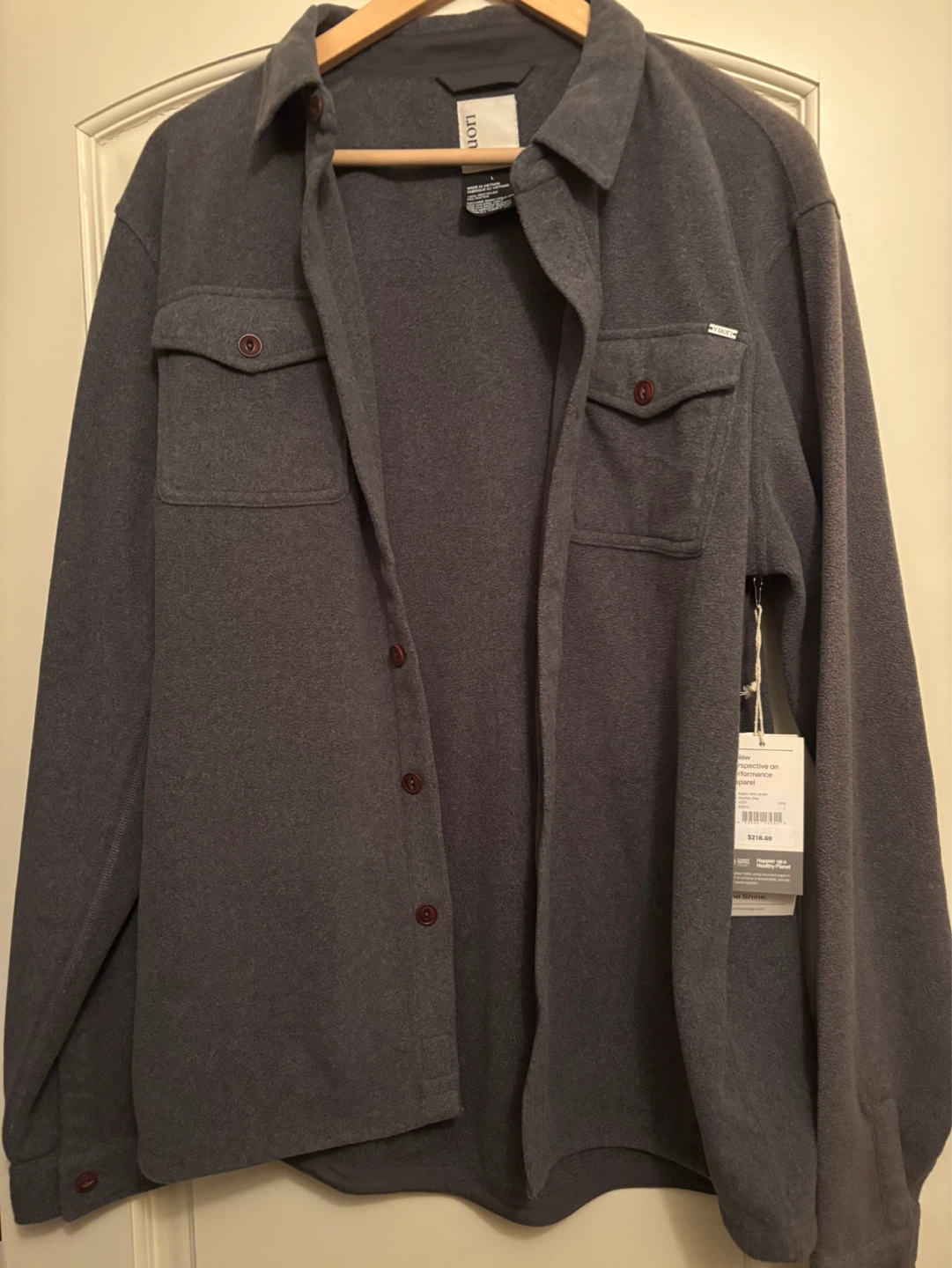 Vuori Fleece Shirt Jacket, Size L - photo 2