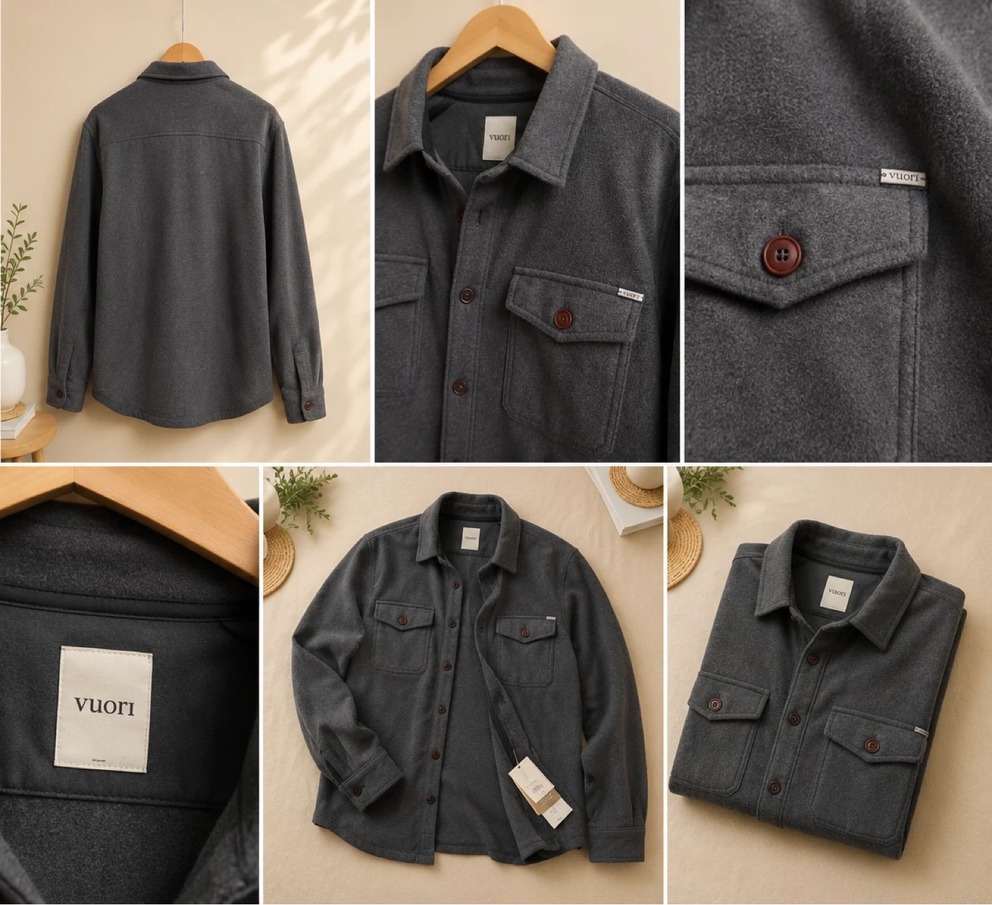 Vuori Fleece Shirt Jacket, Size L