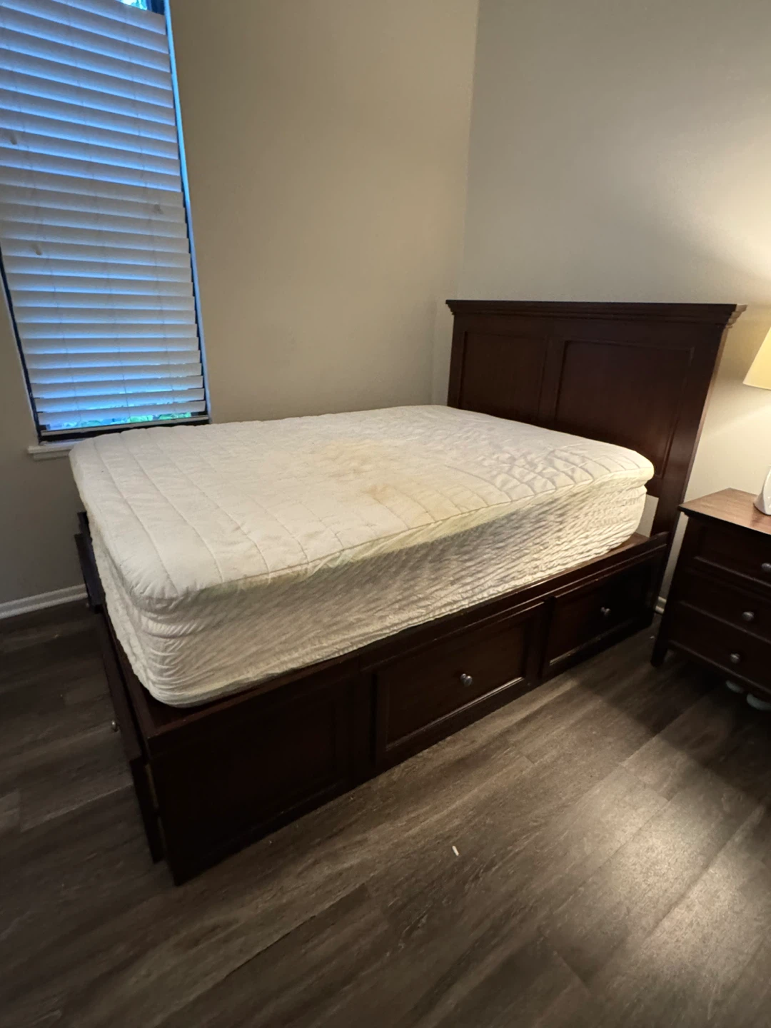 Full Size Platform Bed Frame with Storage Drawers