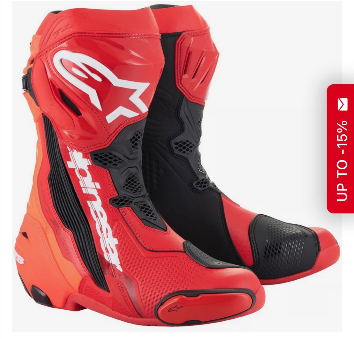 Alpinestars Red Motorcycle Boots