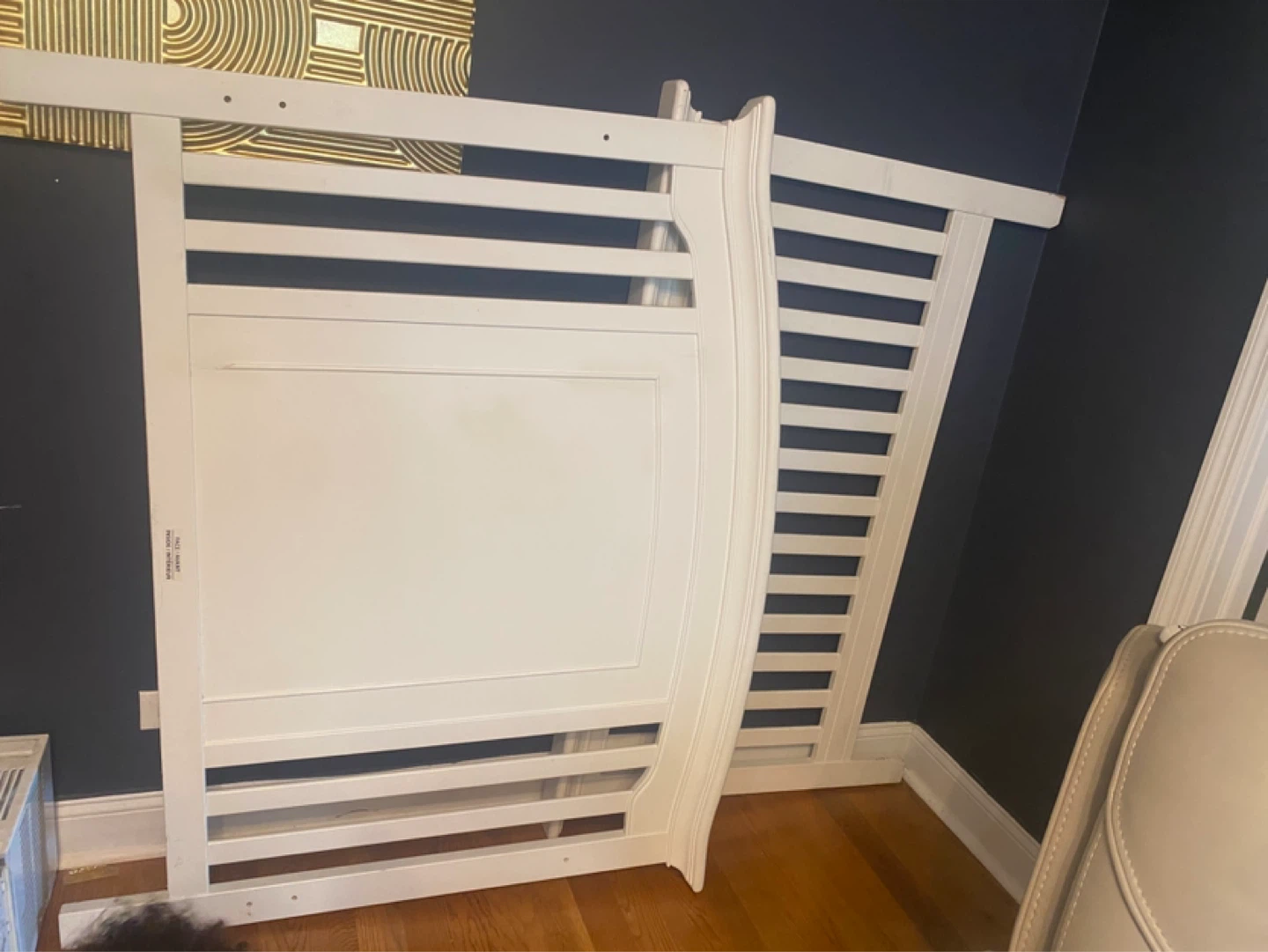 White Crib Rails - photo 2