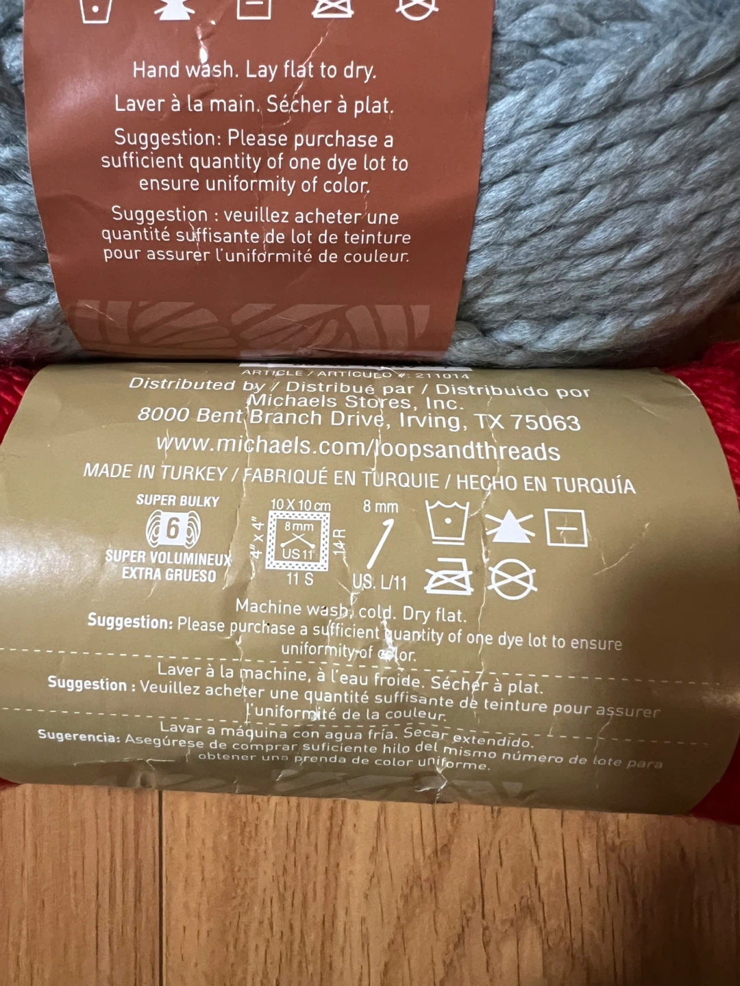 Super Bulky Wool Blend Yarn Lot - photo 4