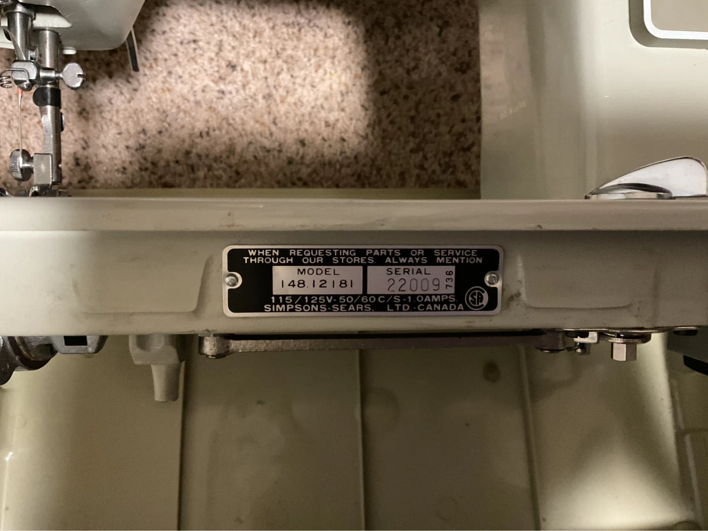 Sears Kenmore Sewing Machine - photo 4