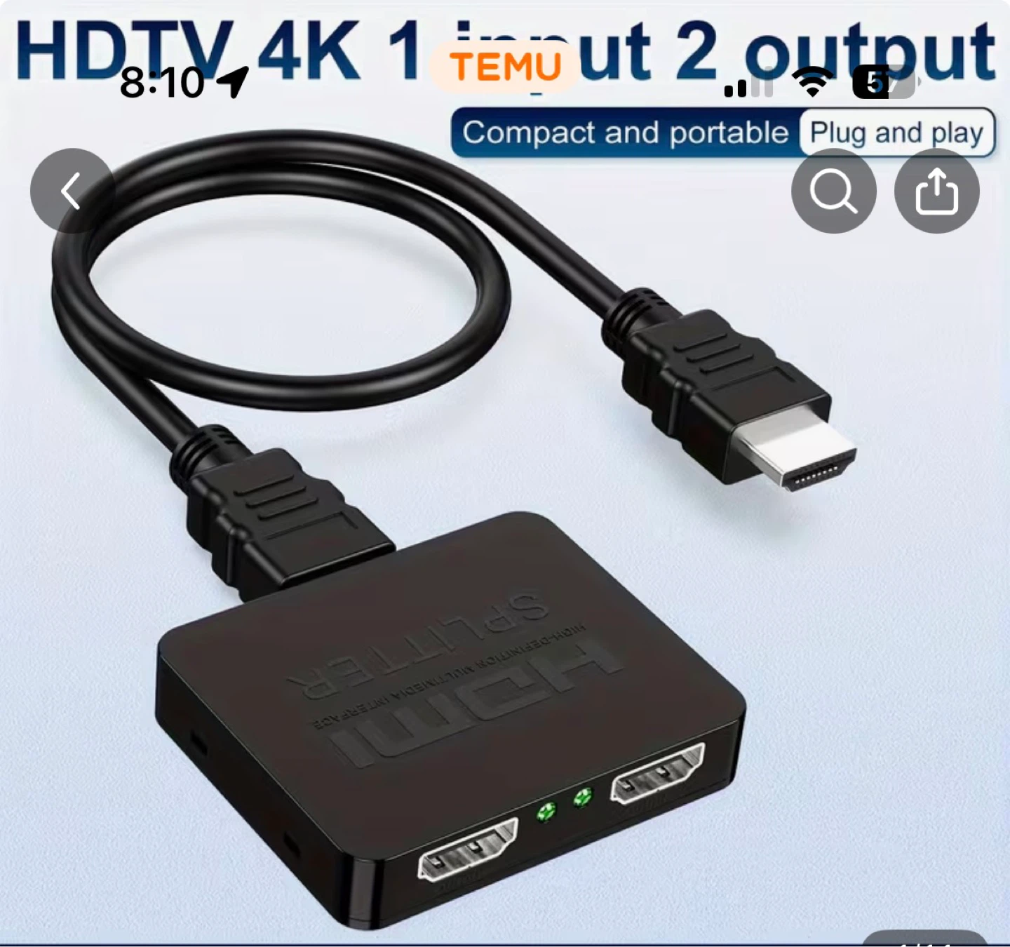 4K HDMI Splitter - photo 3