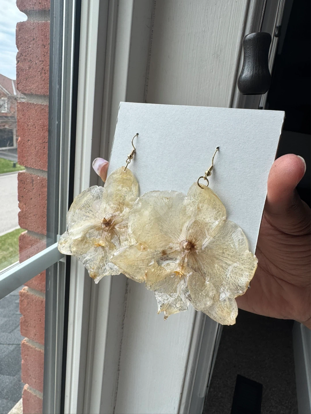 Dried Flower Resin Earrings