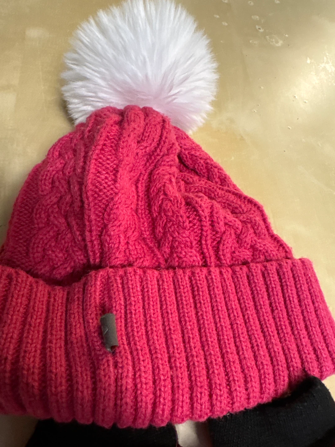 Pink Knit Hat and Mittens Set - photo 2