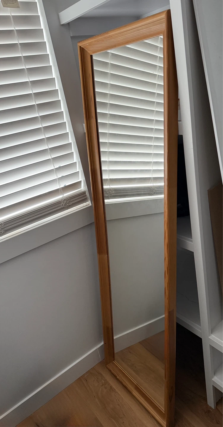 Tall Wooden Framed Mirror - photo 2
