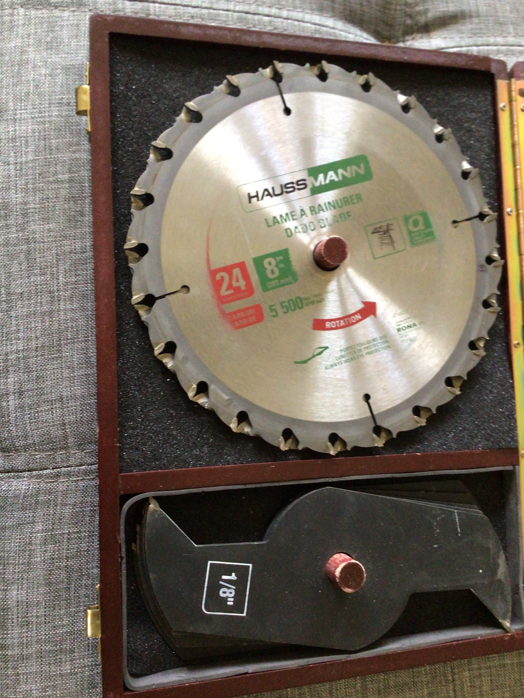 Haussmann Dado Saw Blade Set with 1/8" Blades