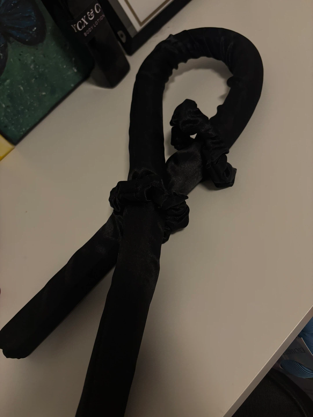 Black Heatless Hair Curler Set