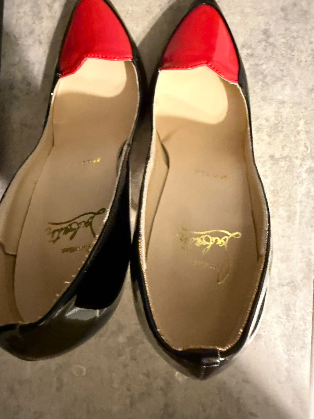 Christian Louboutin Black Patent Heart Pumps - photo 5
