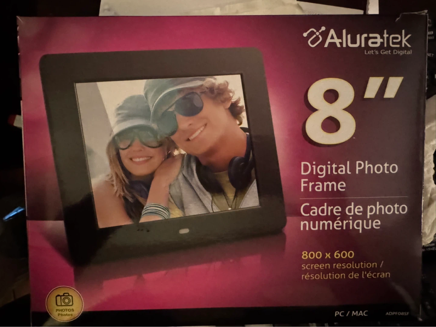 Aluratek 8-inch Digital Photo Frame