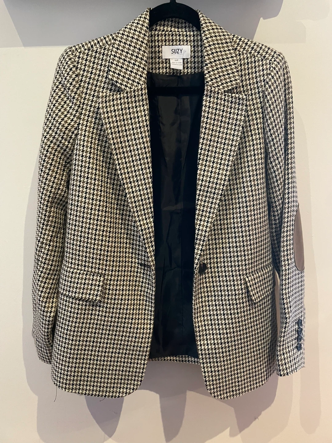 SUZY Houndstooth Blazer - Size S/P
