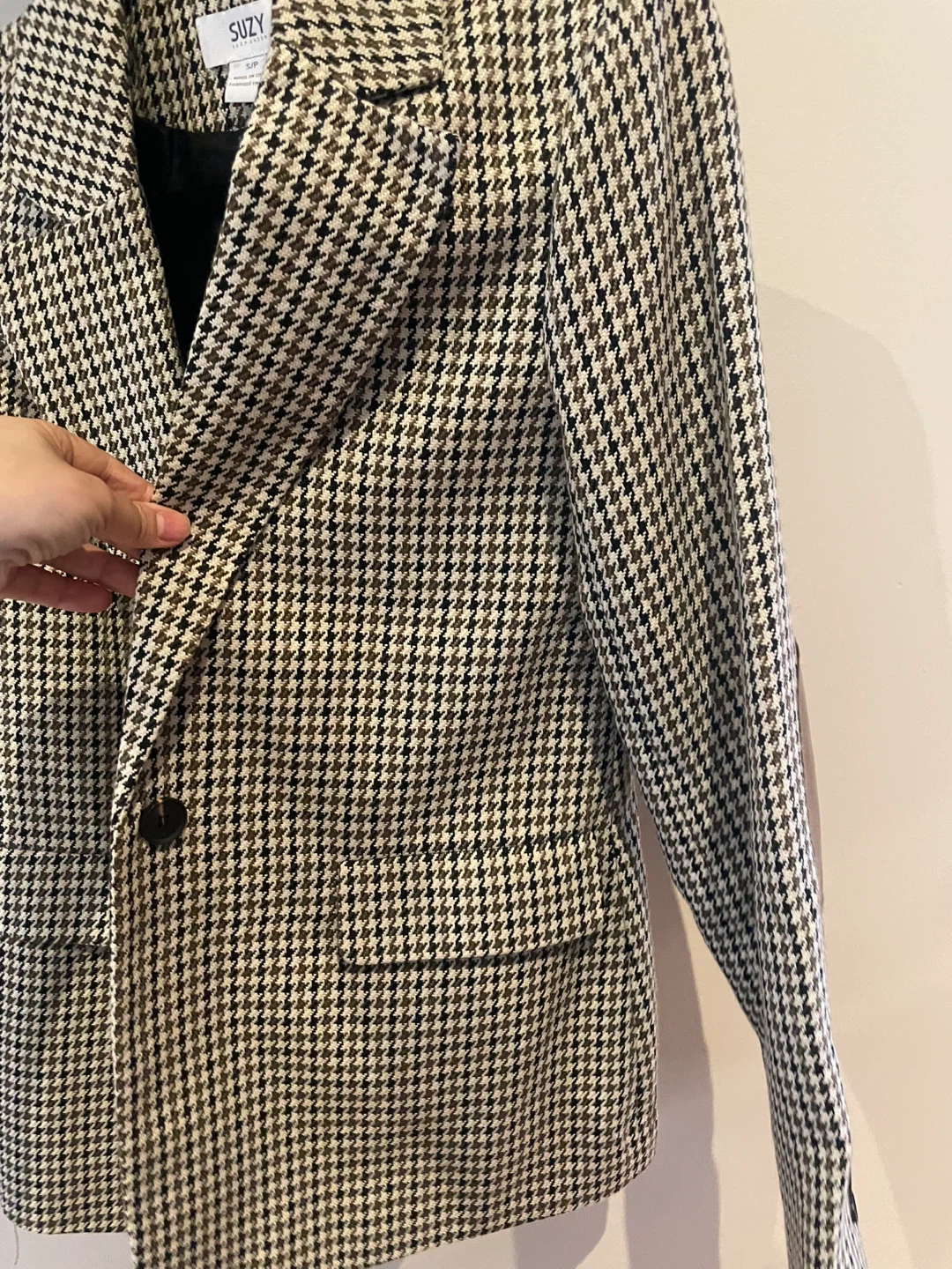 SUZY Houndstooth Blazer - Size S/P - photo 3