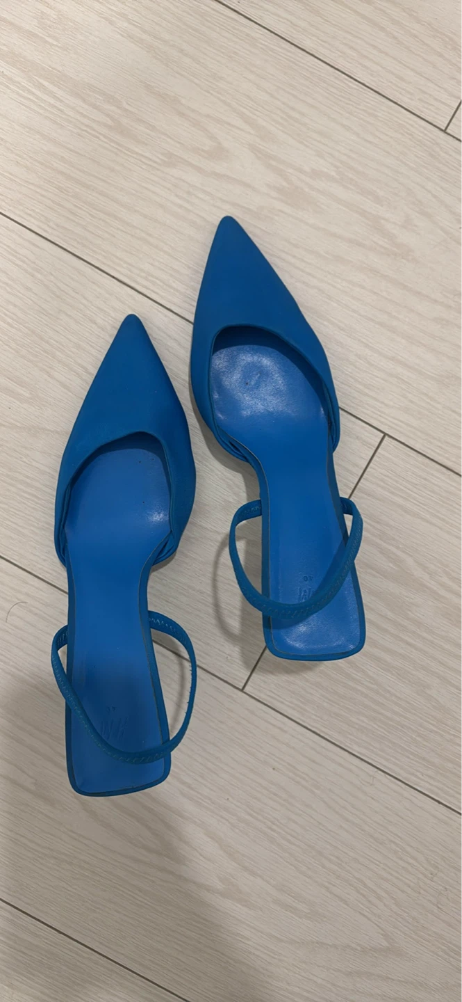 Blue H&M Slingback Heels - Size 40 - photo 3