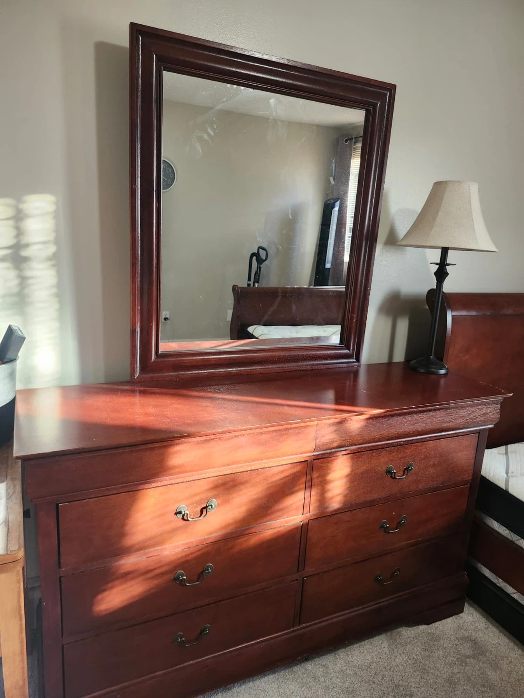 Bedroom Furniture Set - 2 Nightstands, Dresser, Chest, Bed Frame