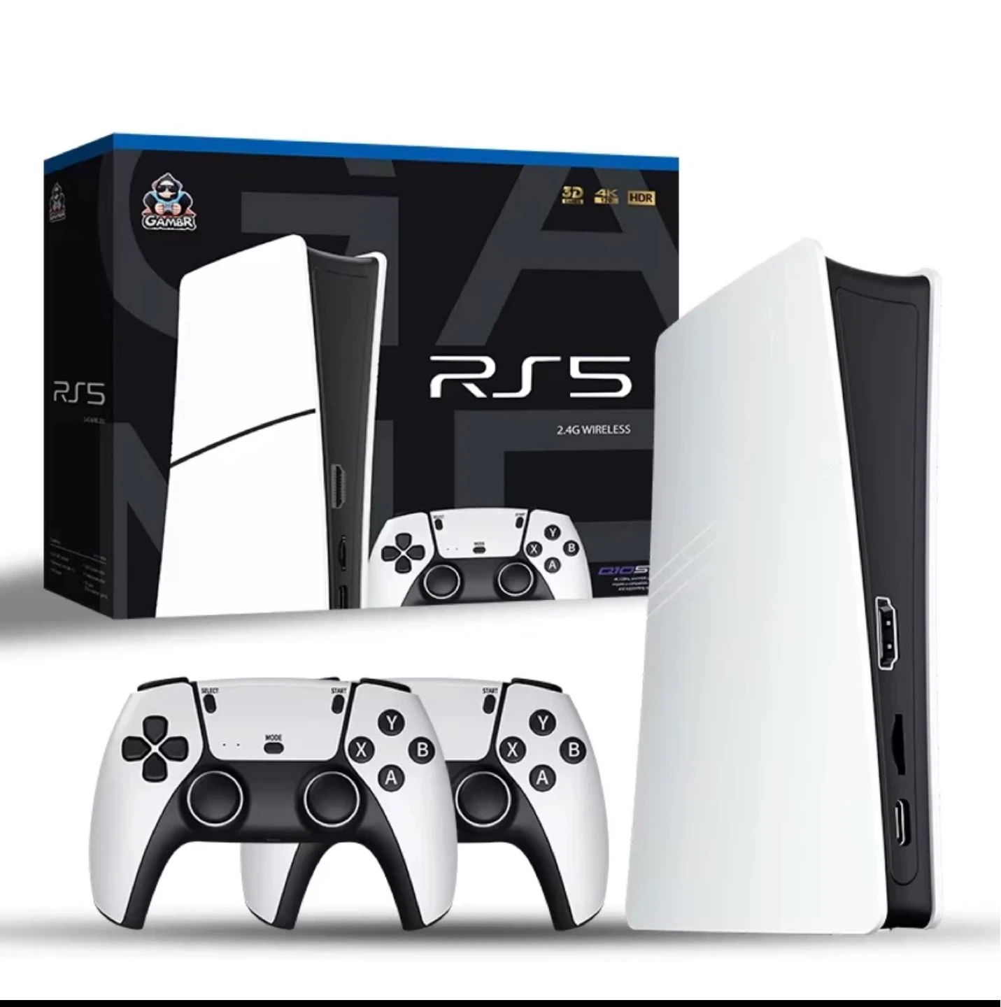 GAMBR RS5 Wireless Game Console with 2 Controllers