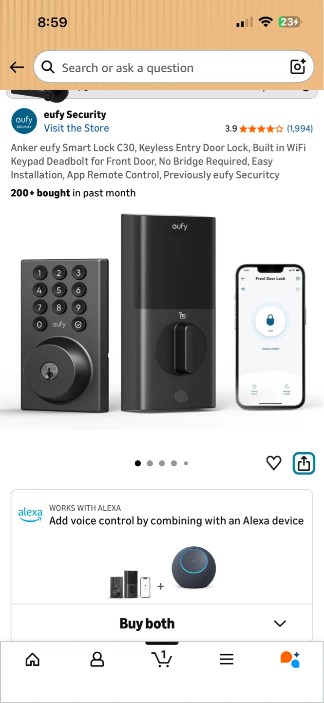 Eufy C30 Smart Lock