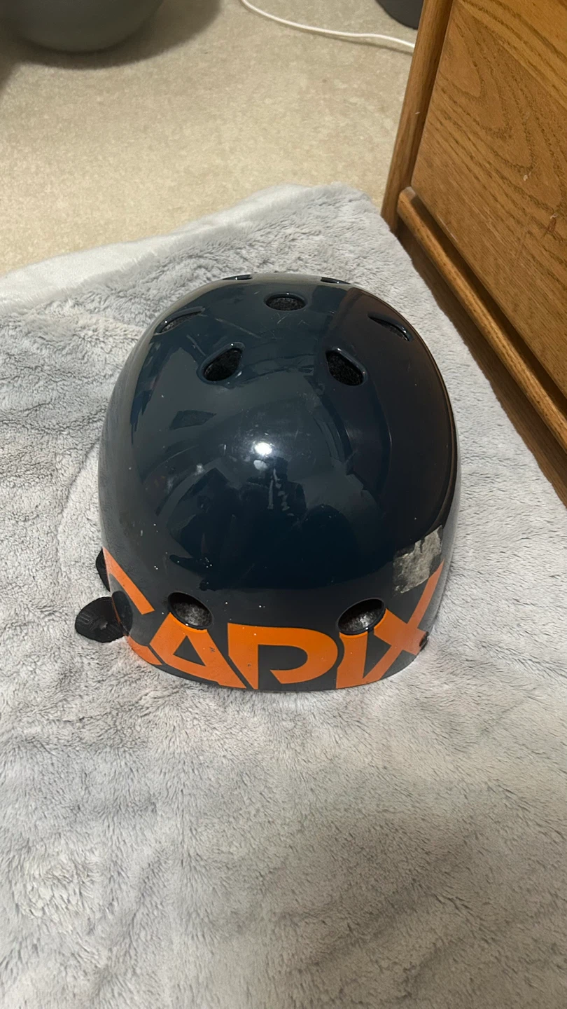 Dark Blue & Orange "CAPIX" Kids Helmet - photo 2