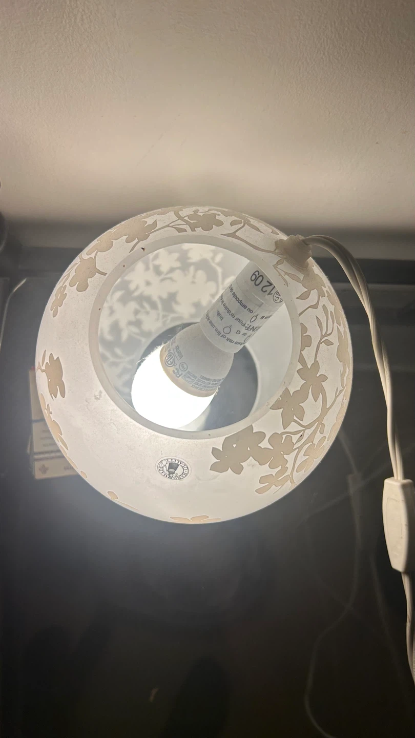 Decorative Glass Orb Lamp - photo 2