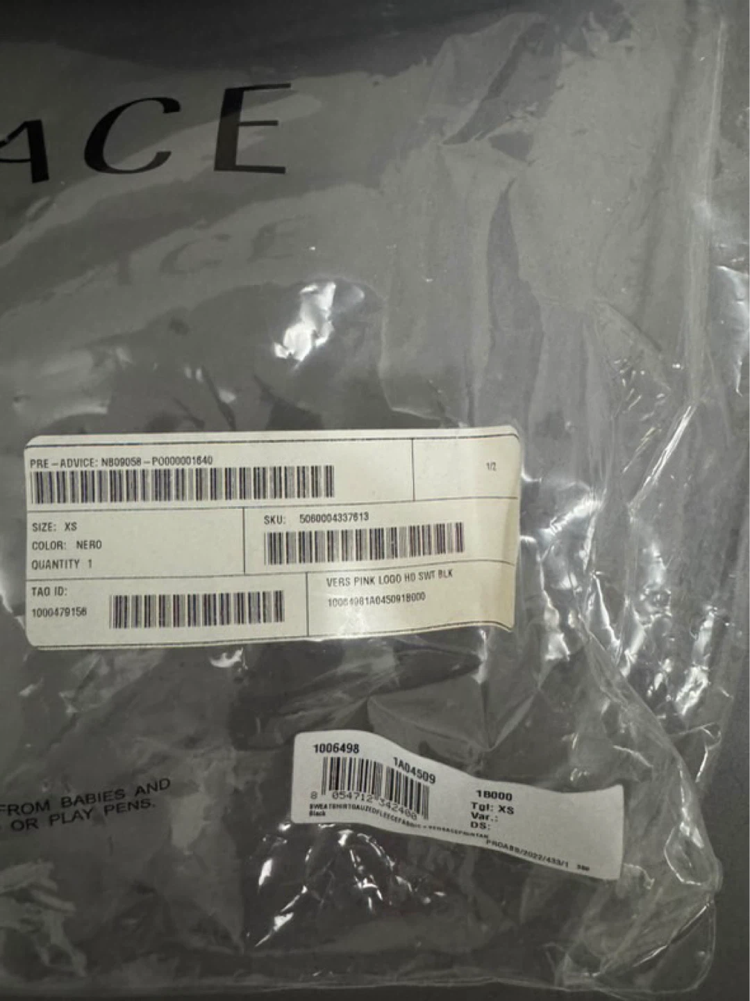 Versace Black Pink Logo Hoodie - photo 2
