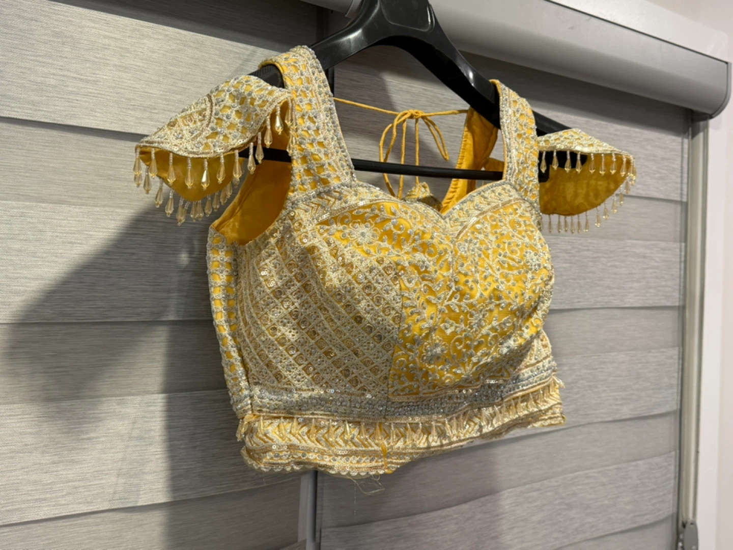 Yellow Embroidered Lehenga Choli with Dupatta - photo 2