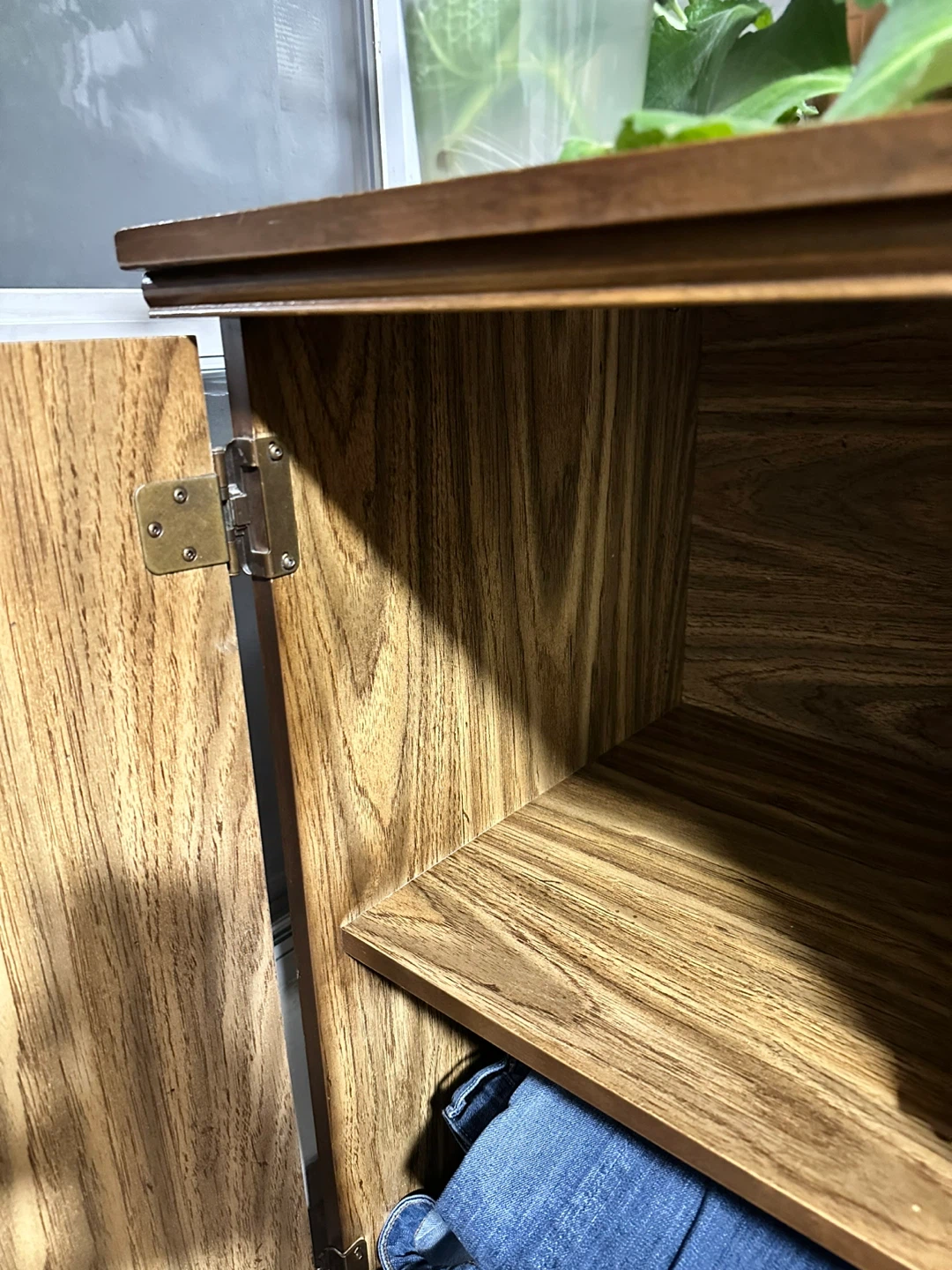 Vintage Wood Armoire with Drawers - photo 2