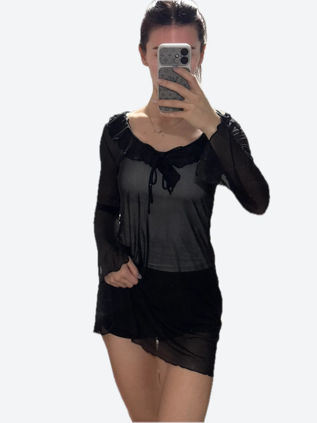 🖤H&M Sheer Black Mesh Dress - photo 2