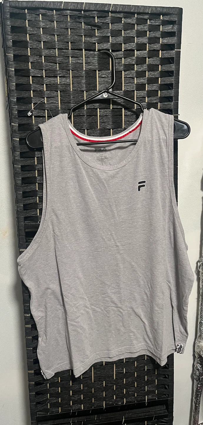 Fila Sleepwear Men's Tank Top - Grey, Size L