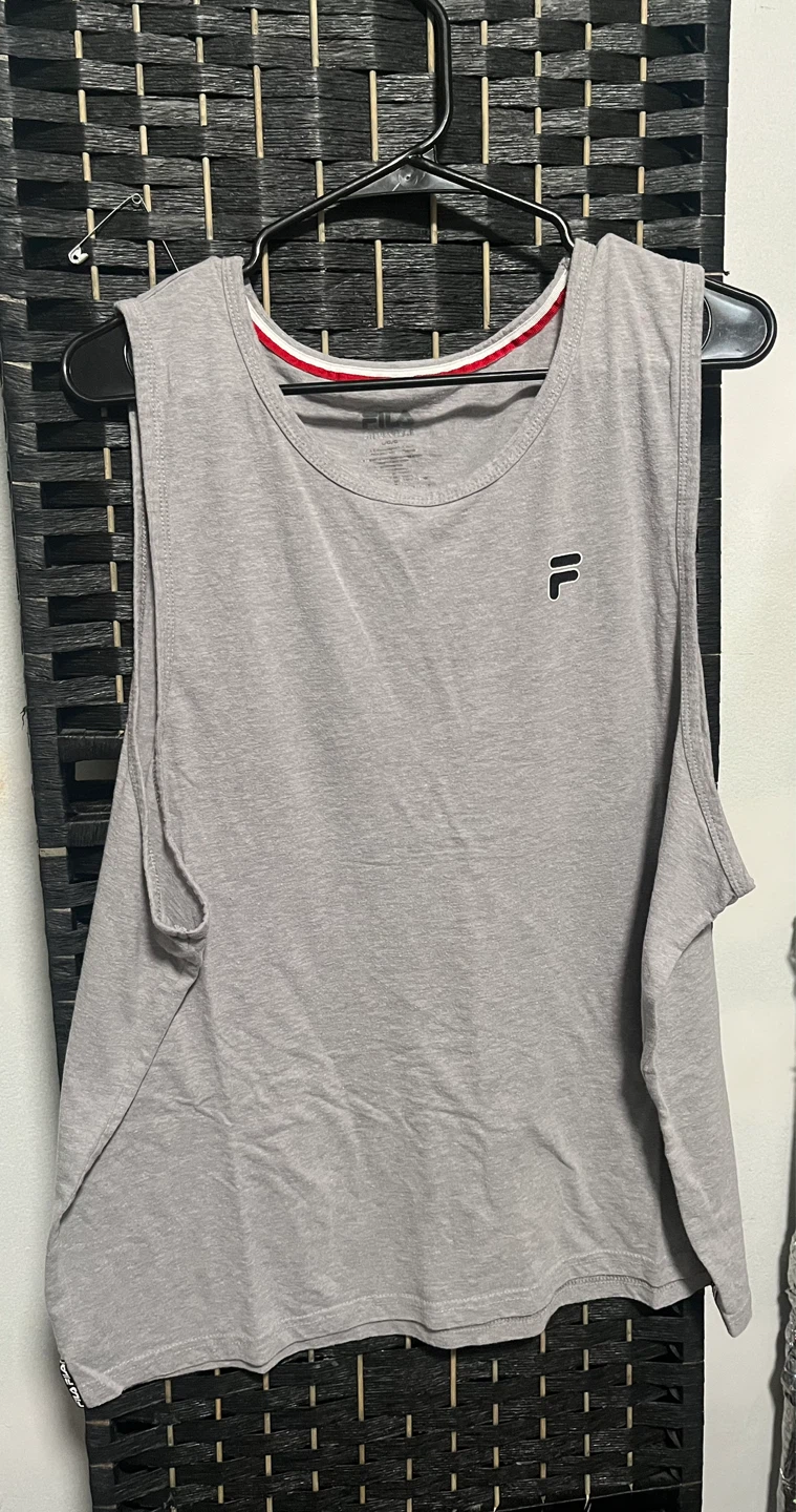 Fila Sleepwear Men's Tank Top - Grey, Size L - photo 2