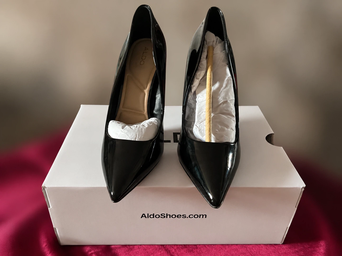 ALDO STESSY2.0 Black Patent Pumps