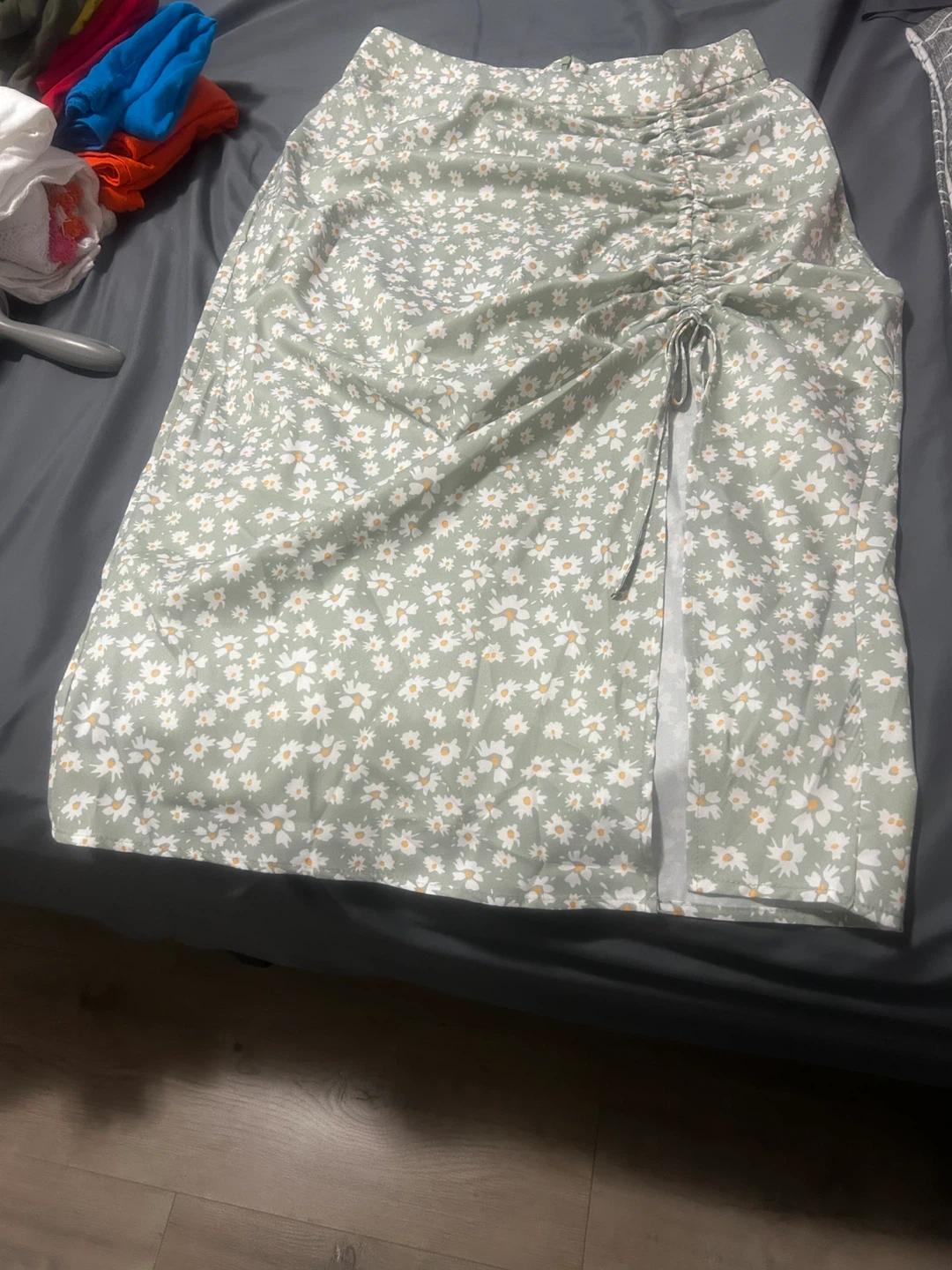Floral Ruched Midi Skirt - photo 2