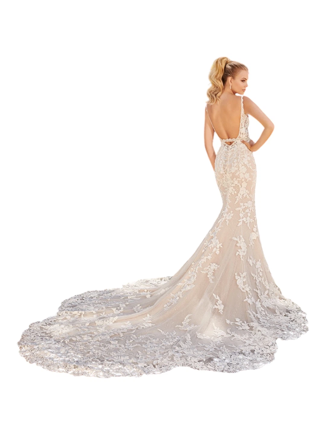 Allure Bridals Wedding Dress Lace Mermaid Ivory - photo 2