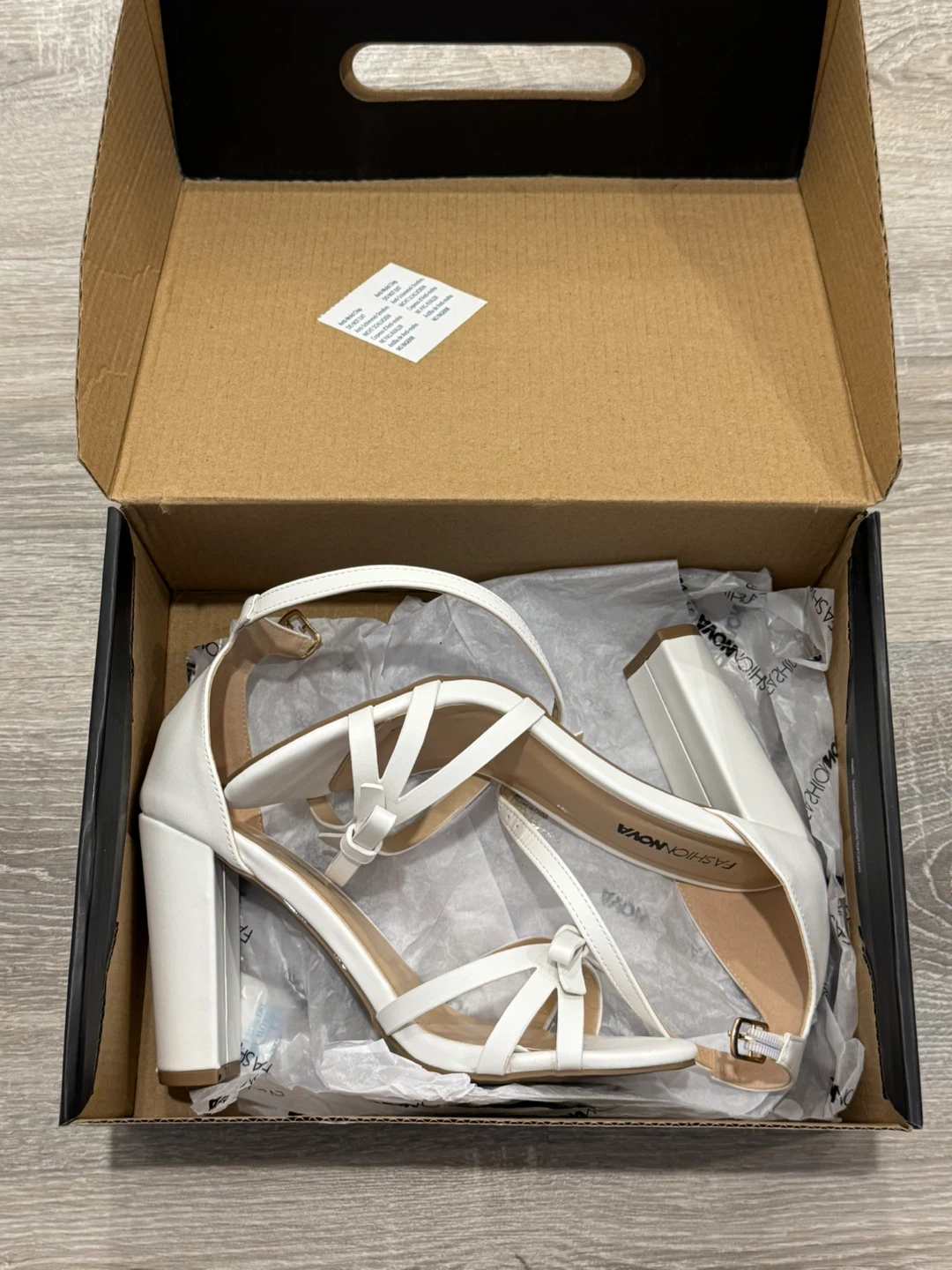 Fashion Nova White Heeled Sandals - photo 3