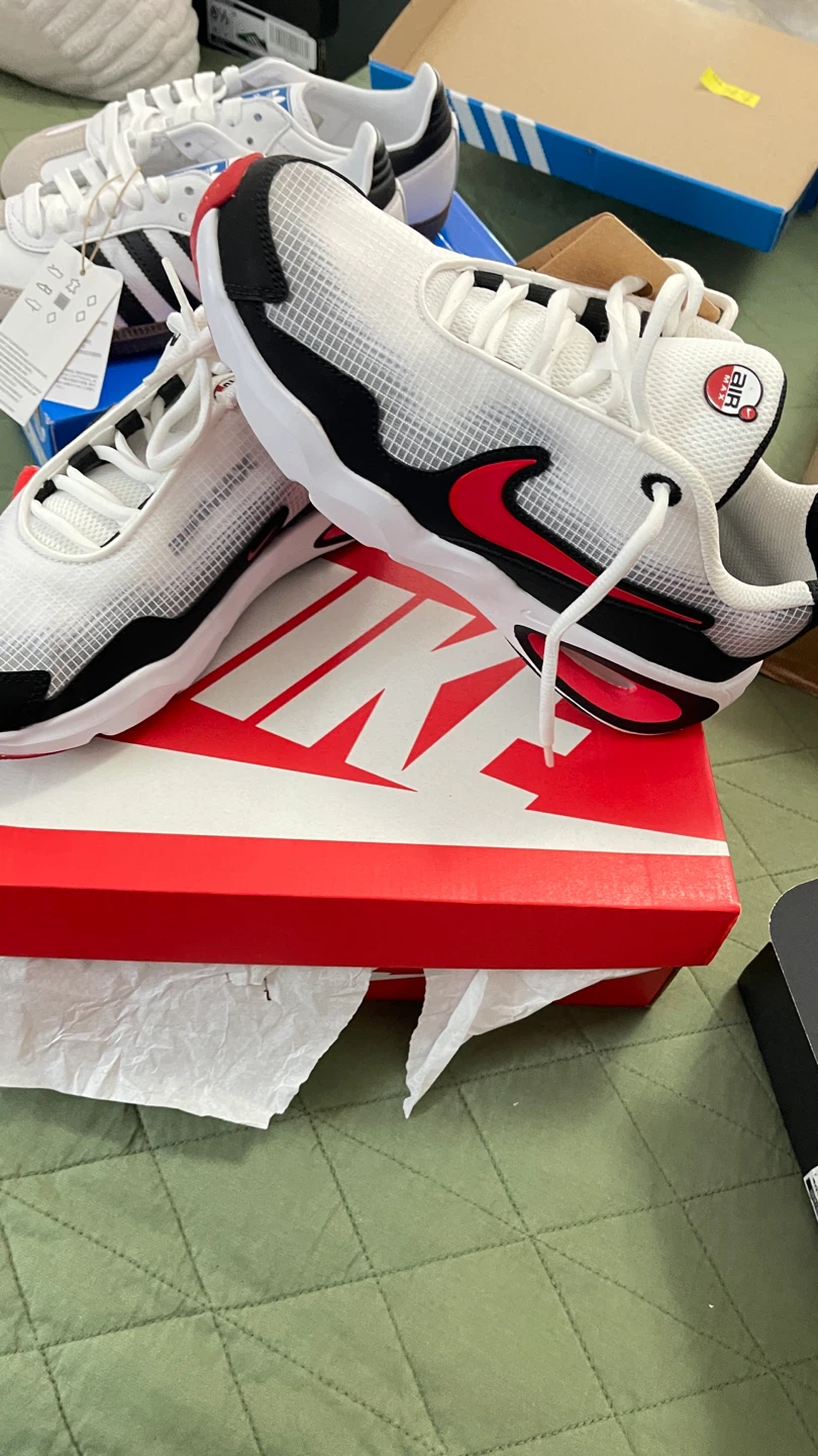 Nike Air Max Nova GS White Black University Red Youth Sneakers