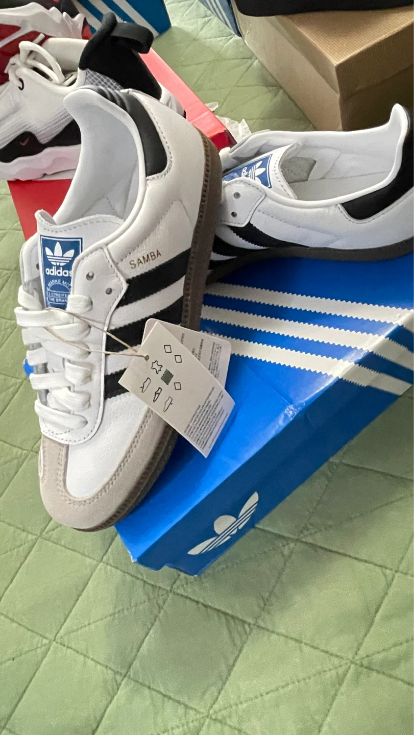 Adidas Samba OG Shoes White/Black Size 6 Women's