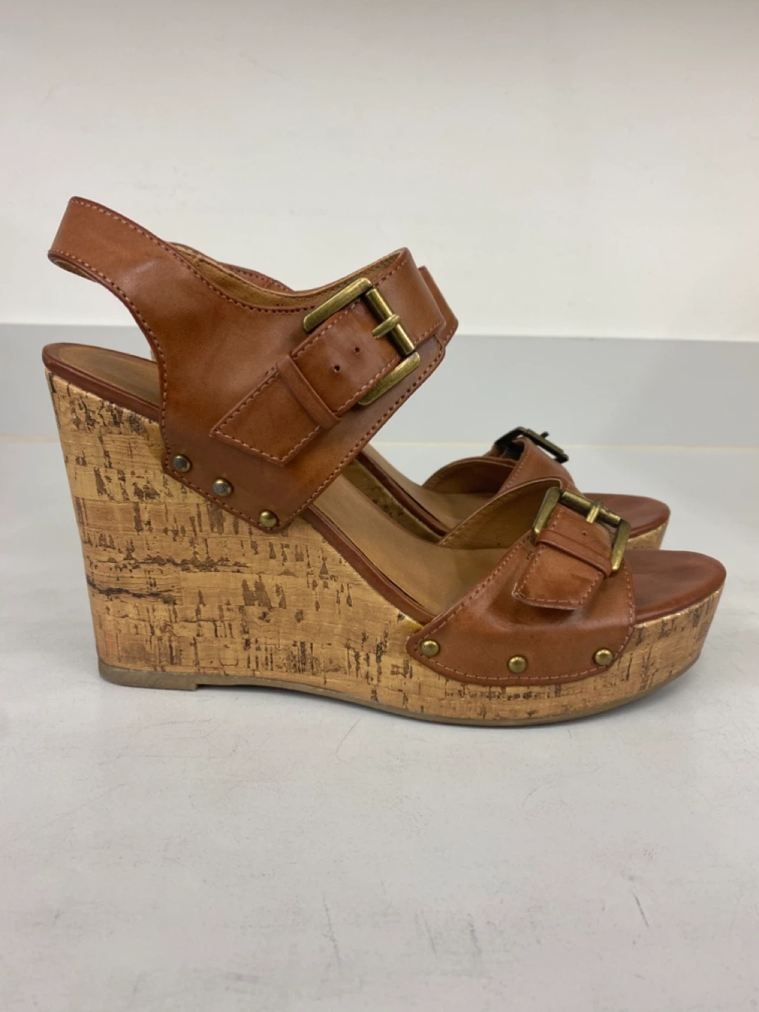 Mossimo Supply Co. Brown Wedge Sandals - photo 2