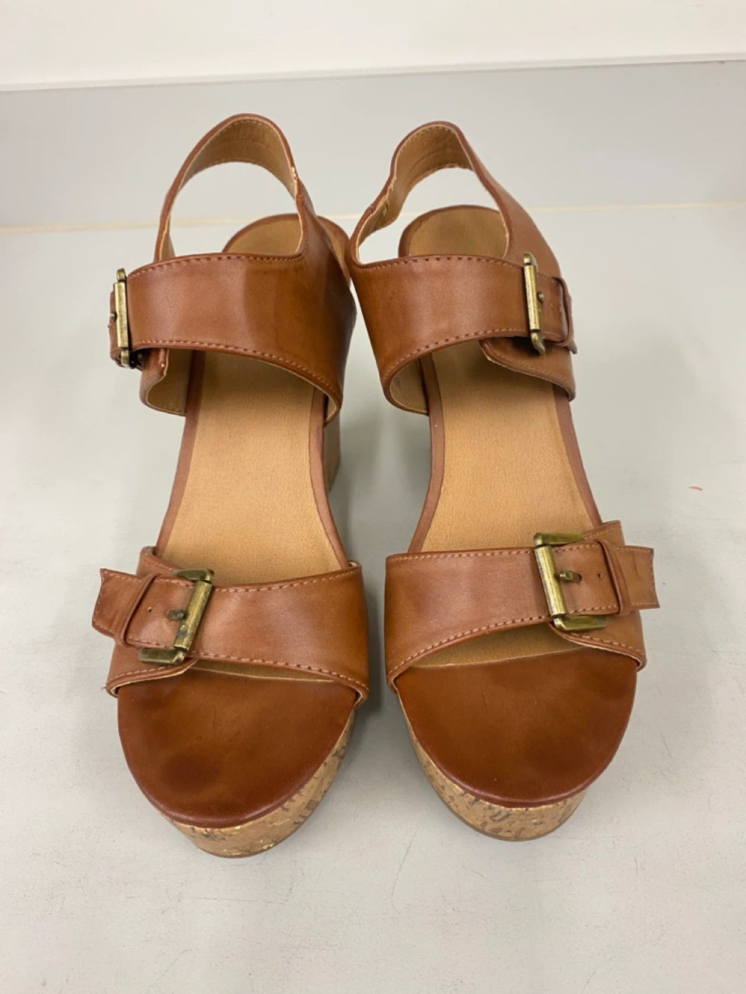 Mossimo Supply Co. Brown Wedge Sandals - photo 3