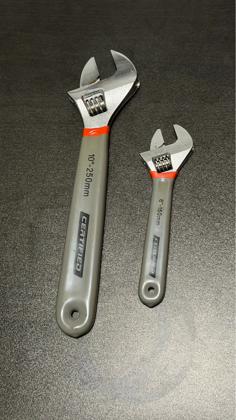 Certified Adjustable Wrenches - 10" and 6"