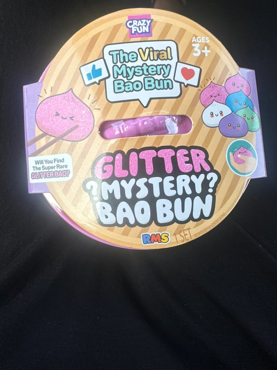 Crazy Fun The Viral Mystery Bao Bun Glitter Toy