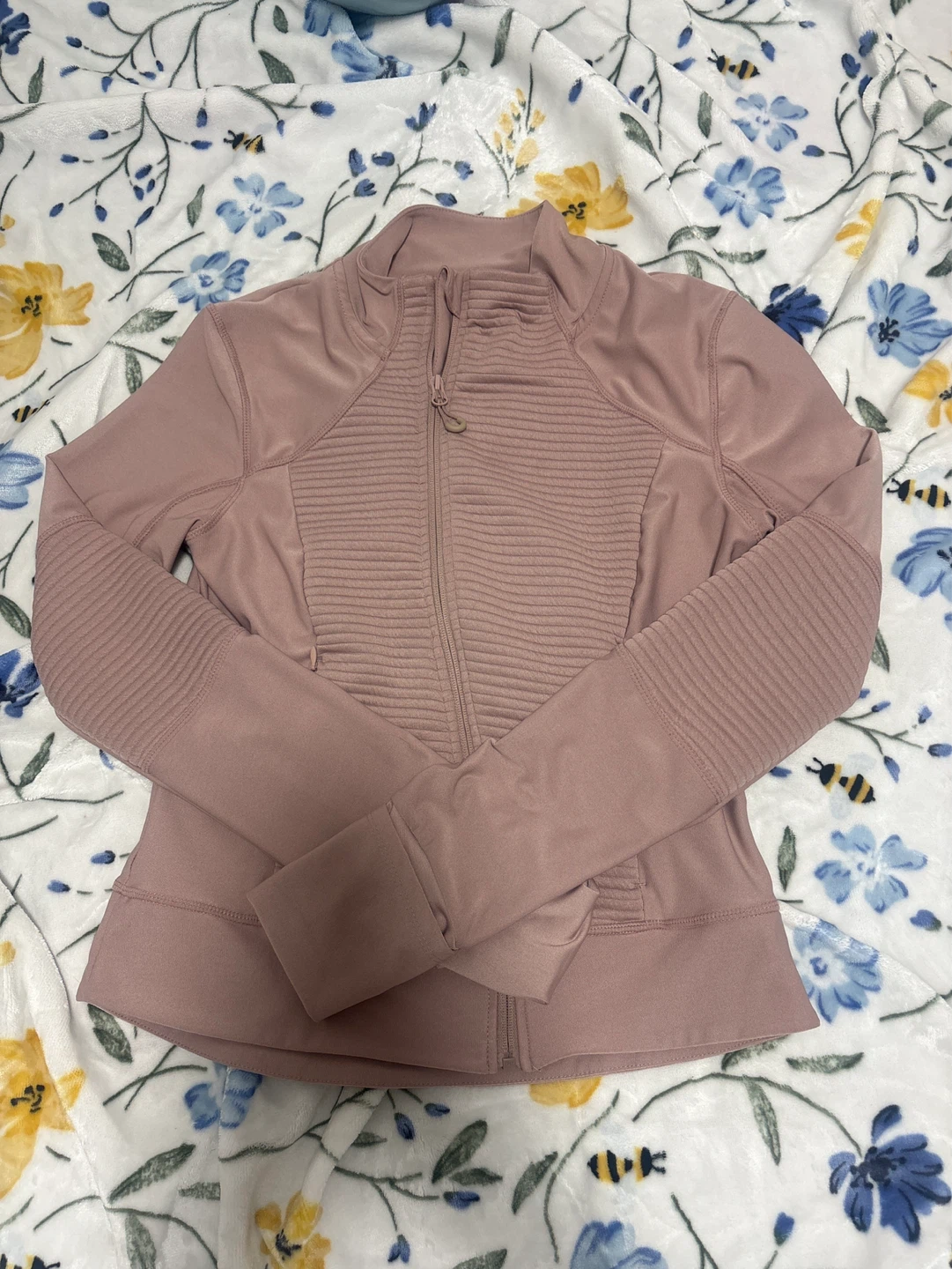 Pink Full Zip Athletic Jacket size small