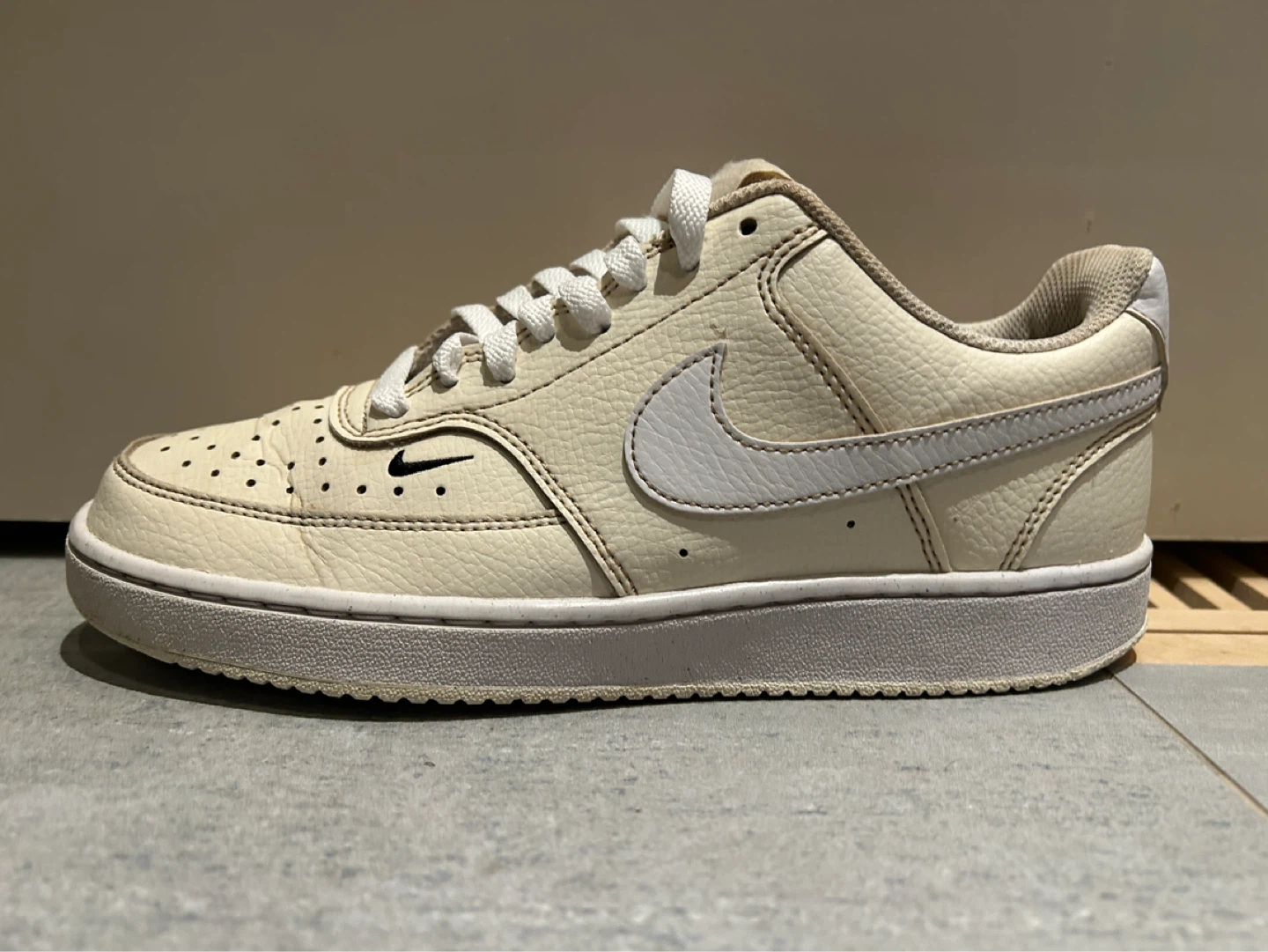 Nike Court Vision Low Cream Sneakers