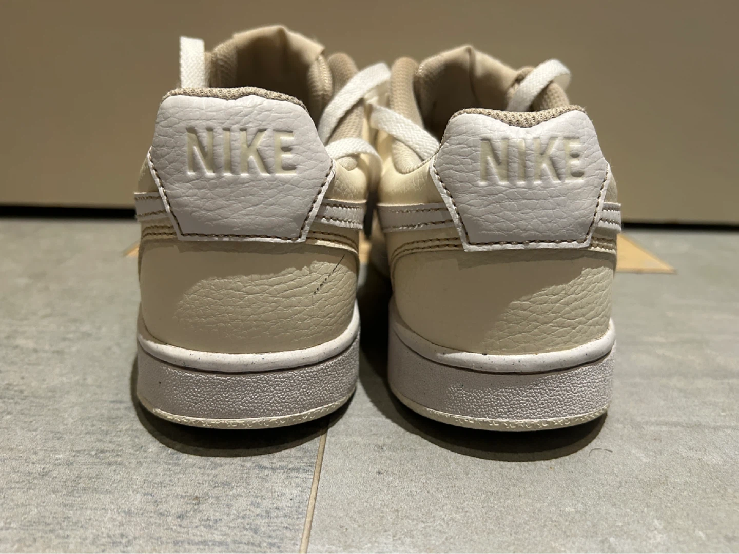 Nike Court Vision Low Cream Sneakers - photo 4