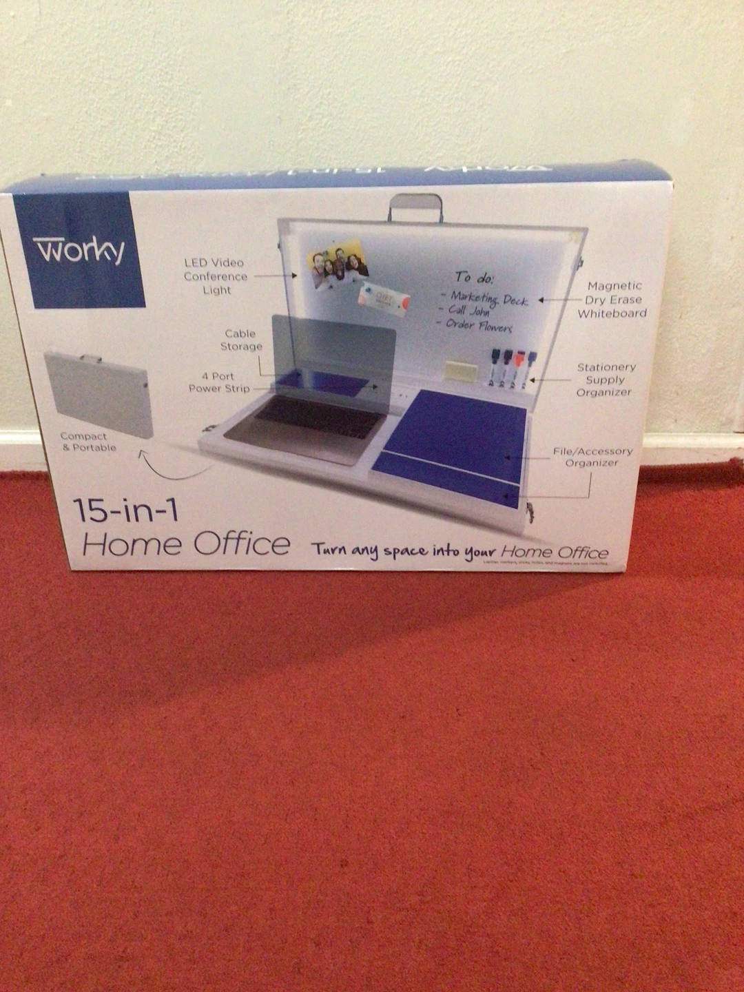Worky 15-in-1 Home Office Organizer