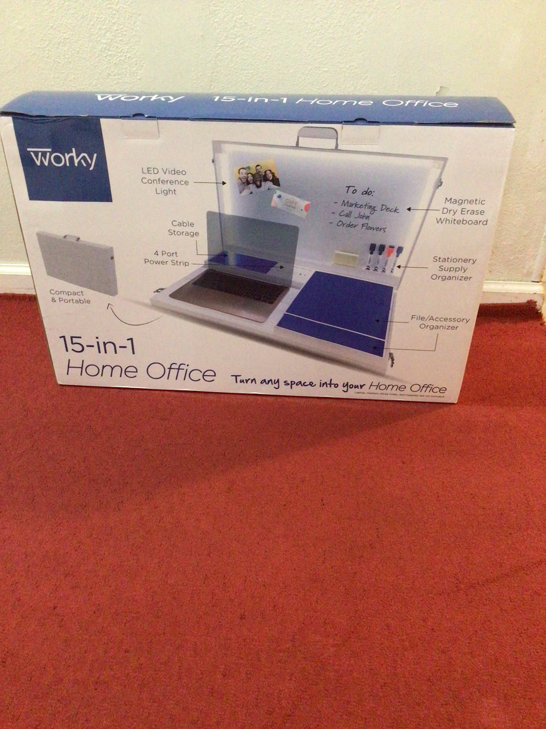 Worky 15-in-1 Home Office Organizer - photo 2