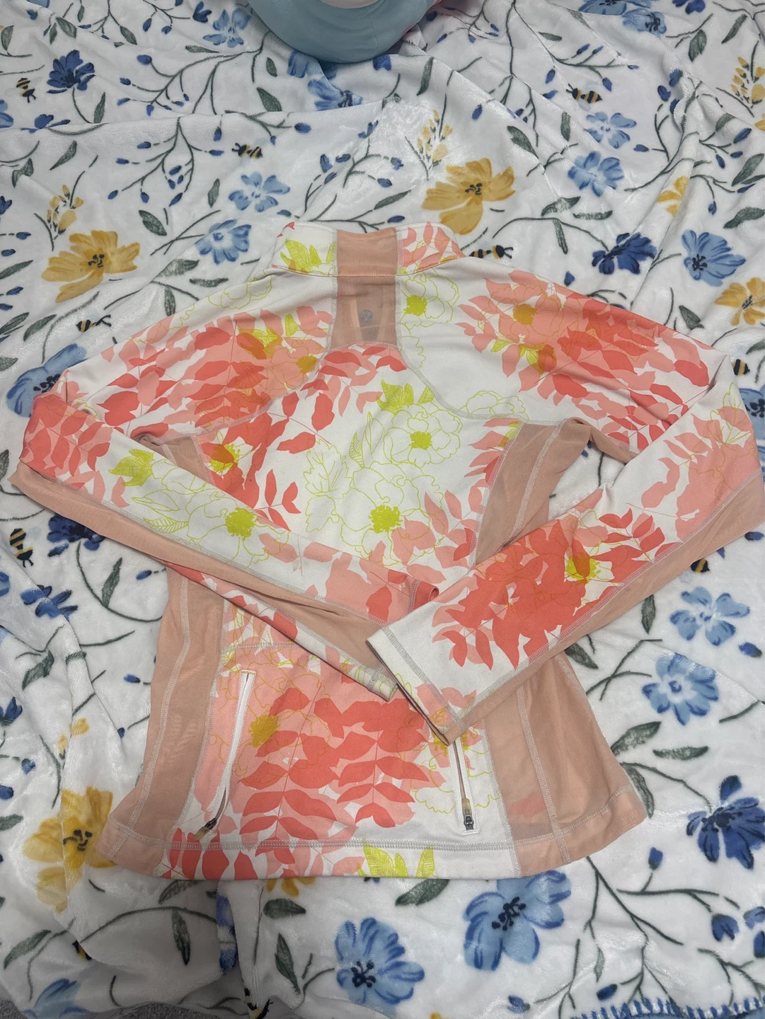 Lululemon Floral Quarter Zip Pullover